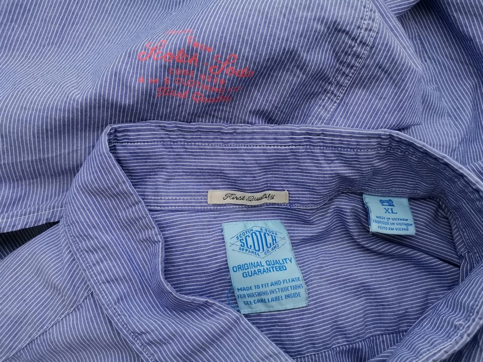 IMG_20210614_115359.jpg Rozmiar XL Kolor Niebieski Pasy Kołnierz Męska Koszula Casual Długi rękaw Materiał Bawełna 100%