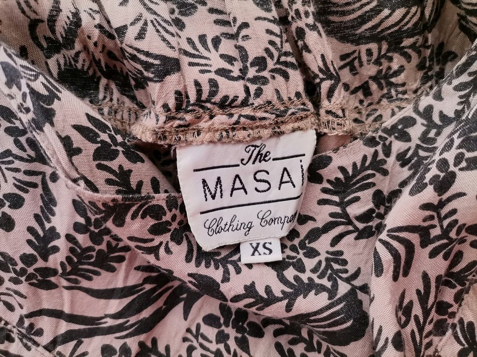 IMG_20210615_125203.jpg The Masai Rozmiar XS Kolor Beżowy Spodnie Casual Materiał Wiskoza 100%
