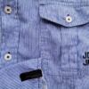 Jack & jones Rozmiar L Kolor Niebieski Pasy Kołnierz Męska Koszula Casual Długi rękaw