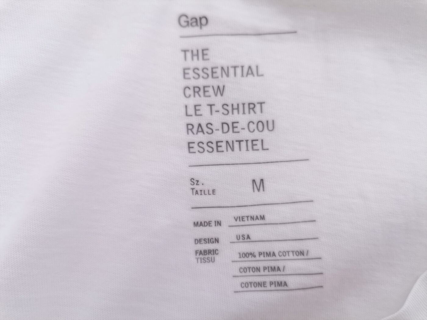 Gap Rozmiar M Kolor Biały Okrągły dekolt Bluzka Długi rękaw Materiał Bawełna 100%