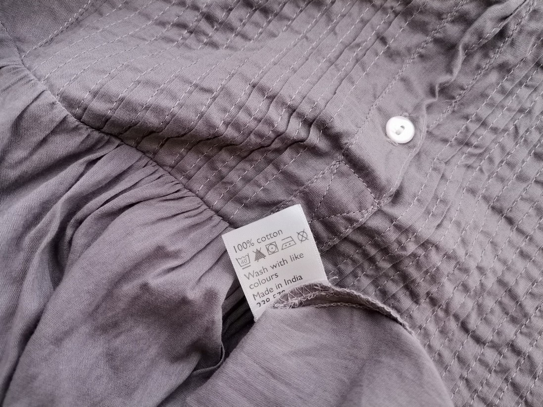 John Lewis Rozmiar 18 (46) Kolor Szary Crew Neck Tunika Popover Bluzka Długi rękaw Materiał Bawełna 100% John Lewis Rozmiar 18 (46) Kolor Szary Crew Neck Tunika Popover Bluzka Długi rękaw Materiał Bawełna 100%