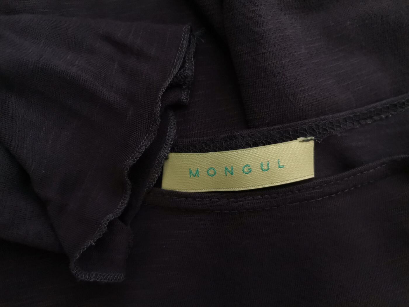 Mongul Rozmiar 34/36 Kolor Szary Okrągły dekolt Sukienka Bodycon Rękaw 3/4 Do Kolan