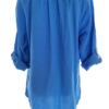 Created by Chic Rozmiar 46/48 Kolor Niebieski Keyhole Crew Neck Bluzka Rękaw 3/4