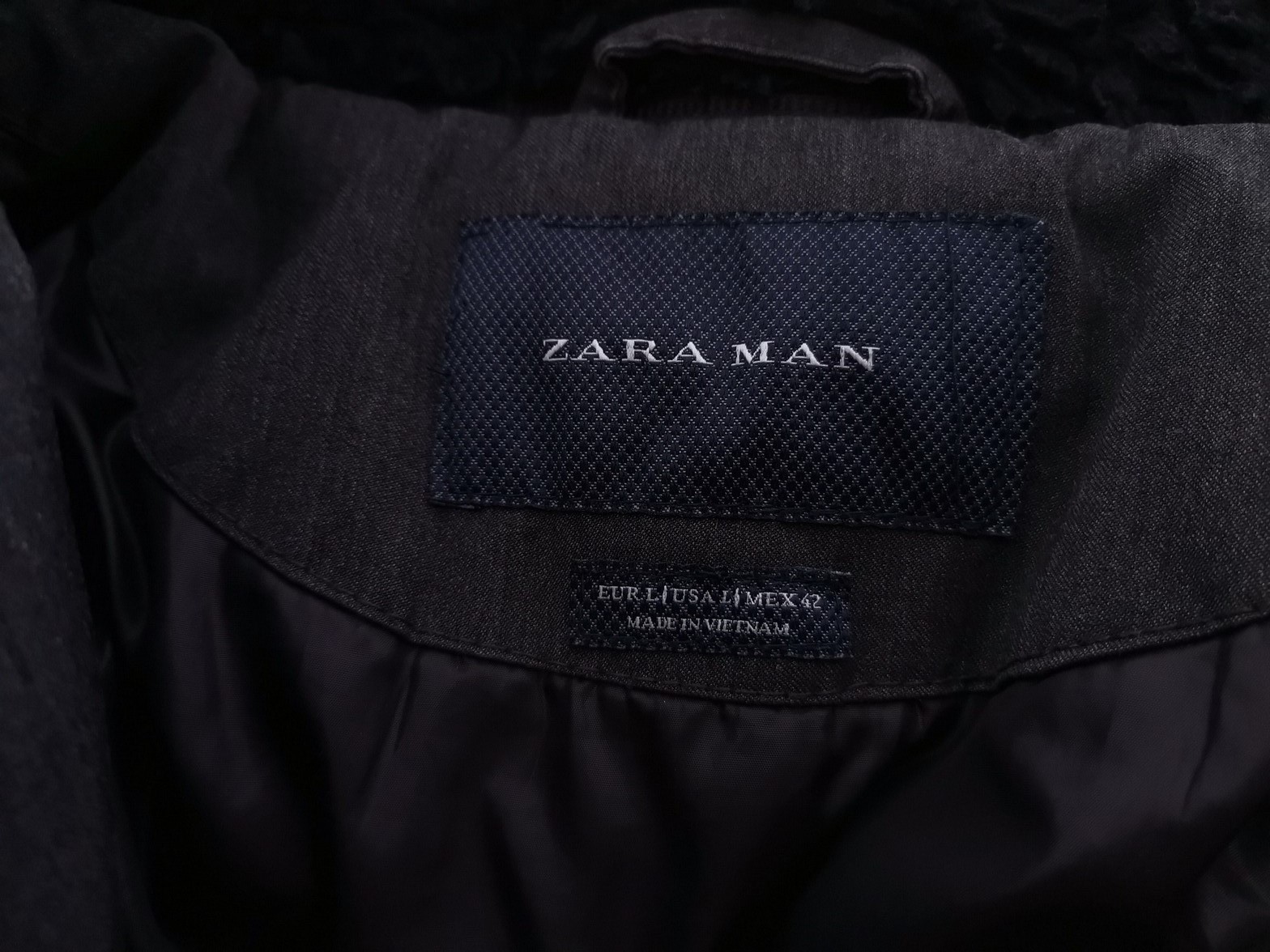 zara man Rozmiar L Kolor Szary Kurtka męska Długi rękaw
