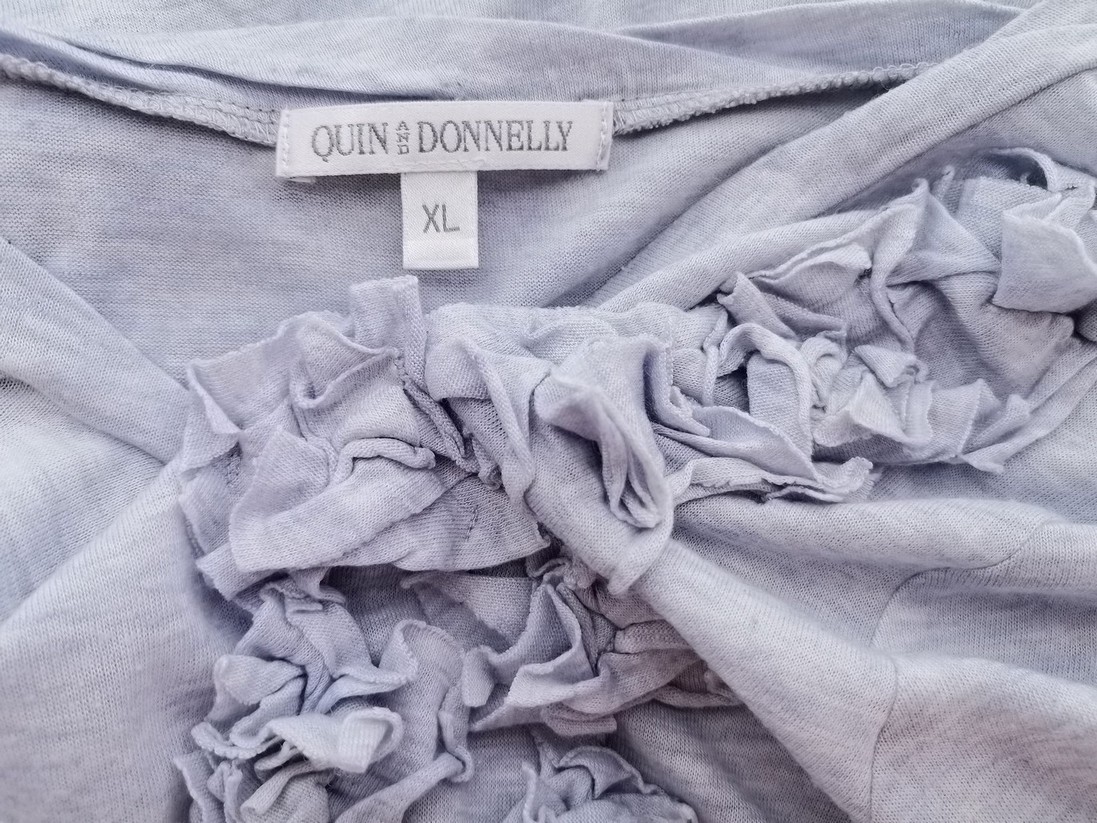 IMG_20210622_151627.jpg Quin Donnelly Rozmiar XL Kolor Niebieski Okrągły dekolt Bluzka Długi rękaw