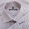 BEN SHERMAN Rozmiar 2 (M) Kolor Biały Krata Kołnierz Męska Koszula Casual Długi rękaw Materiał Bawełna