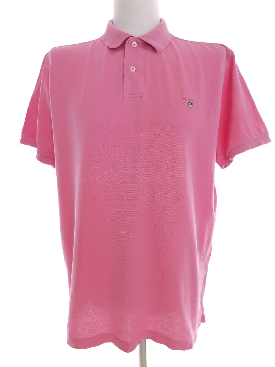IMG_20210623_120011.jpg Gant Rozmiar XL Kolor Różowy Kołnierz Męska Koszula Polo Krótki rękaw Materiał Bawełna 100%
