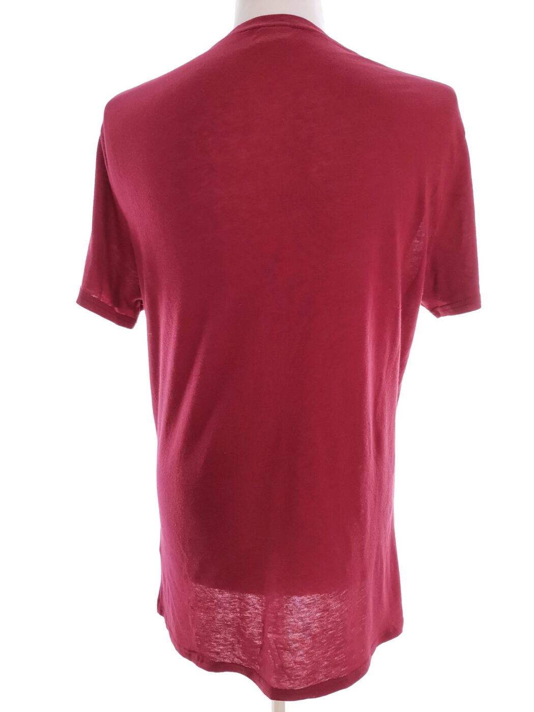 IMG_20210623_130549.jpg Hollister Rozmiar M Kolor Bordowy Męski T-Shirt Krótki rękaw Materiał Bawełna