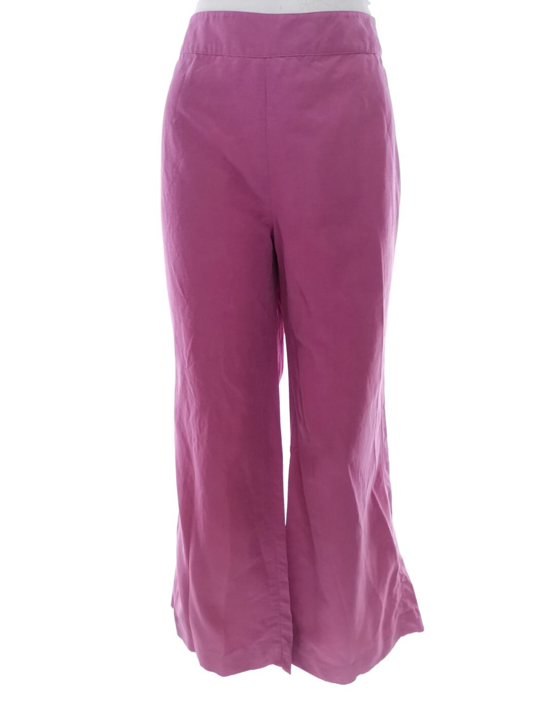 Rozmiar 14 (42) Kolor Fuksja Spodnie Eleganckie Materiał Tencel