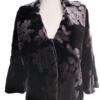 Nine West Rozmiar 12 (40) Kolor Czarny Kołnierz Żakiet Wiązany Rękaw 3/4 Materiał Rayon