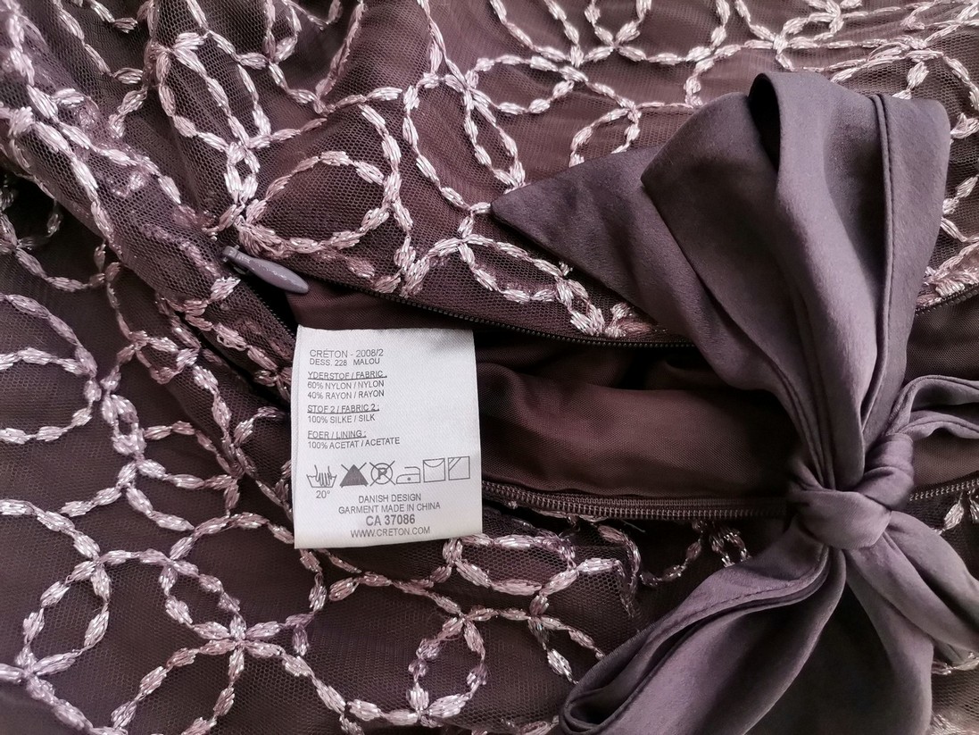 Creton Rozmiar 38 Kolor Fioletowy Halter Sukienka A-Line Bezrękawnik Midi Creton Rozmiar 38 Kolor Fioletowy Halter Sukienka A-Line Bezrękawnik Midi