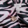 River island Rozmiar 12 (40) Kolor Czarny Panterka Kołnierz Bluzka Zapinana Długi rękaw