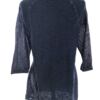 TREDY Rozmiar 40 Kolor Granatowy Damask Paisley Okrągły dekolt Tunika Bluzka Rękaw 3/4 Materiał Bawełna 100%
