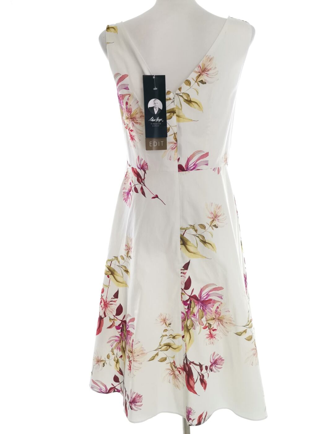BONMARCHE Rozmiar 10 (38) Kolor Biały Okrągły dekolt Sukienka A-Line Bezrękawnik Midi Materiał Bawełna 100% BONMARCHE Rozmiar 10 (38) Kolor Biały Okrągły dekolt Sukienka A-Line Bezrękawnik Midi Materiał Bawełna 100%