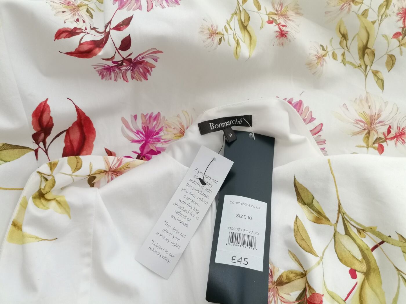 BONMARCHE Rozmiar 10 (38) Kolor Biały Okrągły dekolt Sukienka A-Line Bezrękawnik Midi Materiał Bawełna 100% BONMARCHE Rozmiar 10 (38) Kolor Biały Okrągły dekolt Sukienka A-Line Bezrękawnik Midi Materiał Bawełna 100%