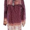 Monsoon Rozmiar 10 (38) Kolor Fioletowy Crew Neck Tunika Bluzka Długi rękaw Materiał Bawełna 100%