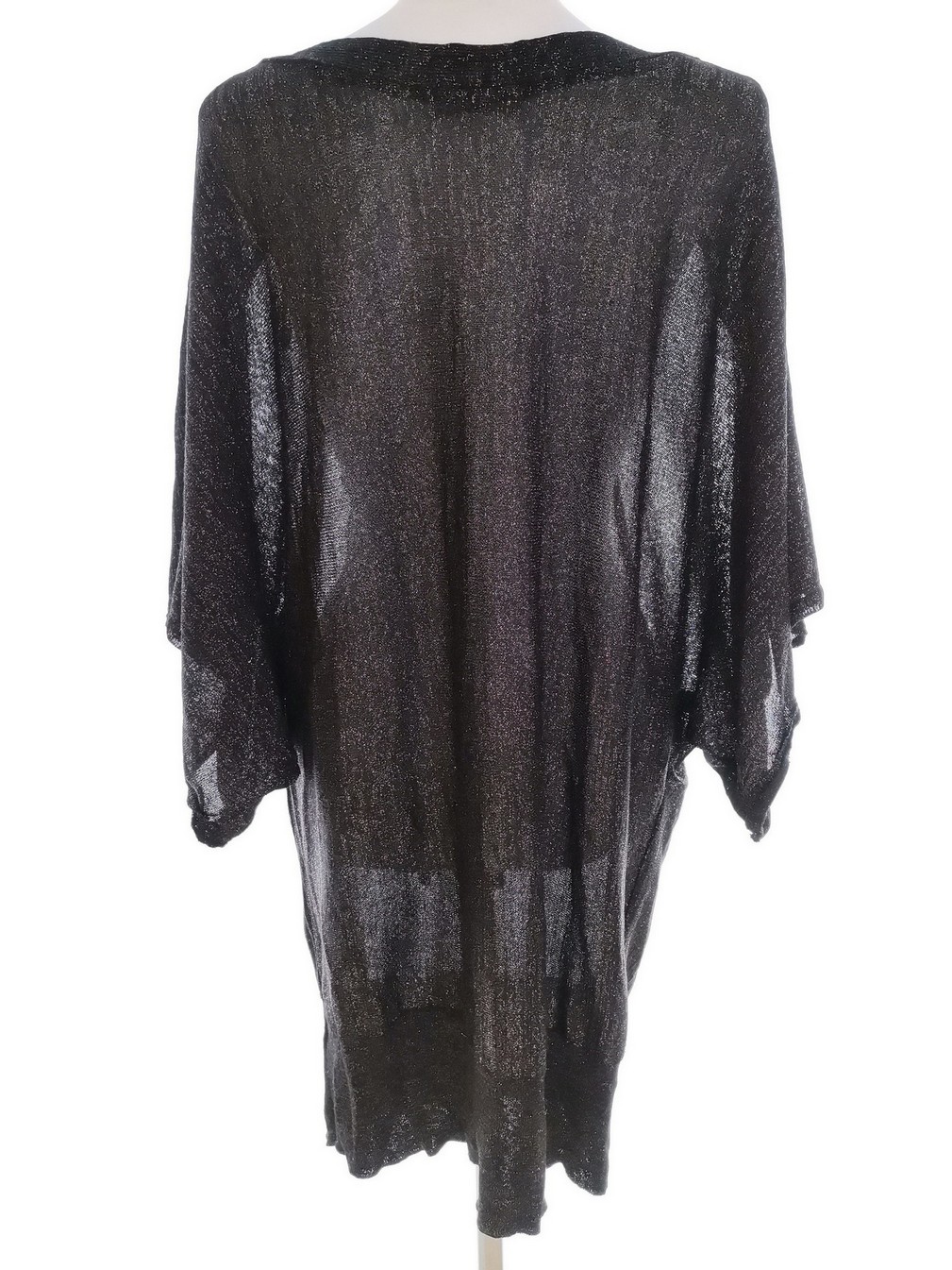 Monsoon Rozmiar XL Kolor Czarny W łódkę Tunika Bluzka Rękaw 3/4 Materiał Wiskoza Monsoon Rozmiar XL Kolor Czarny W łódkę Tunika Bluzka Rękaw 3/4 Materiał Wiskoza