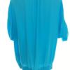 Zavanna Rozmiar 42 Kolor Niebieski Split Crew Neck Bluzka Zapinana Rękaw 3/4 Materiał Wiskoza 100%