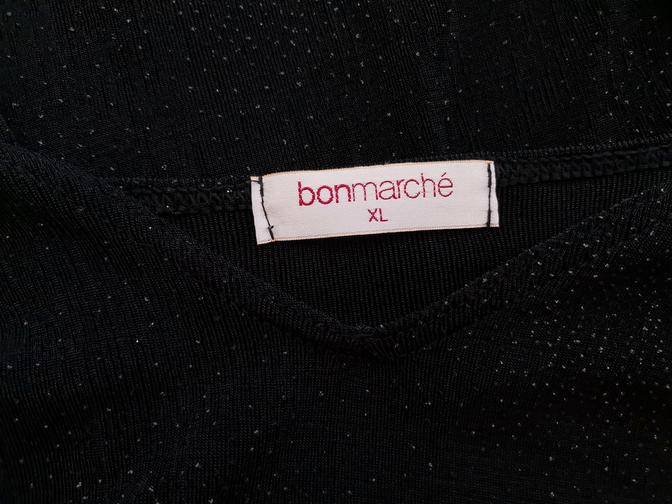BONMARCHE Rozmiar XL Kolor Czarny W serek Tunika Bluzka Krótki rękaw BONMARCHE Rozmiar XL Kolor Czarny W serek Tunika Bluzka Krótki rękaw