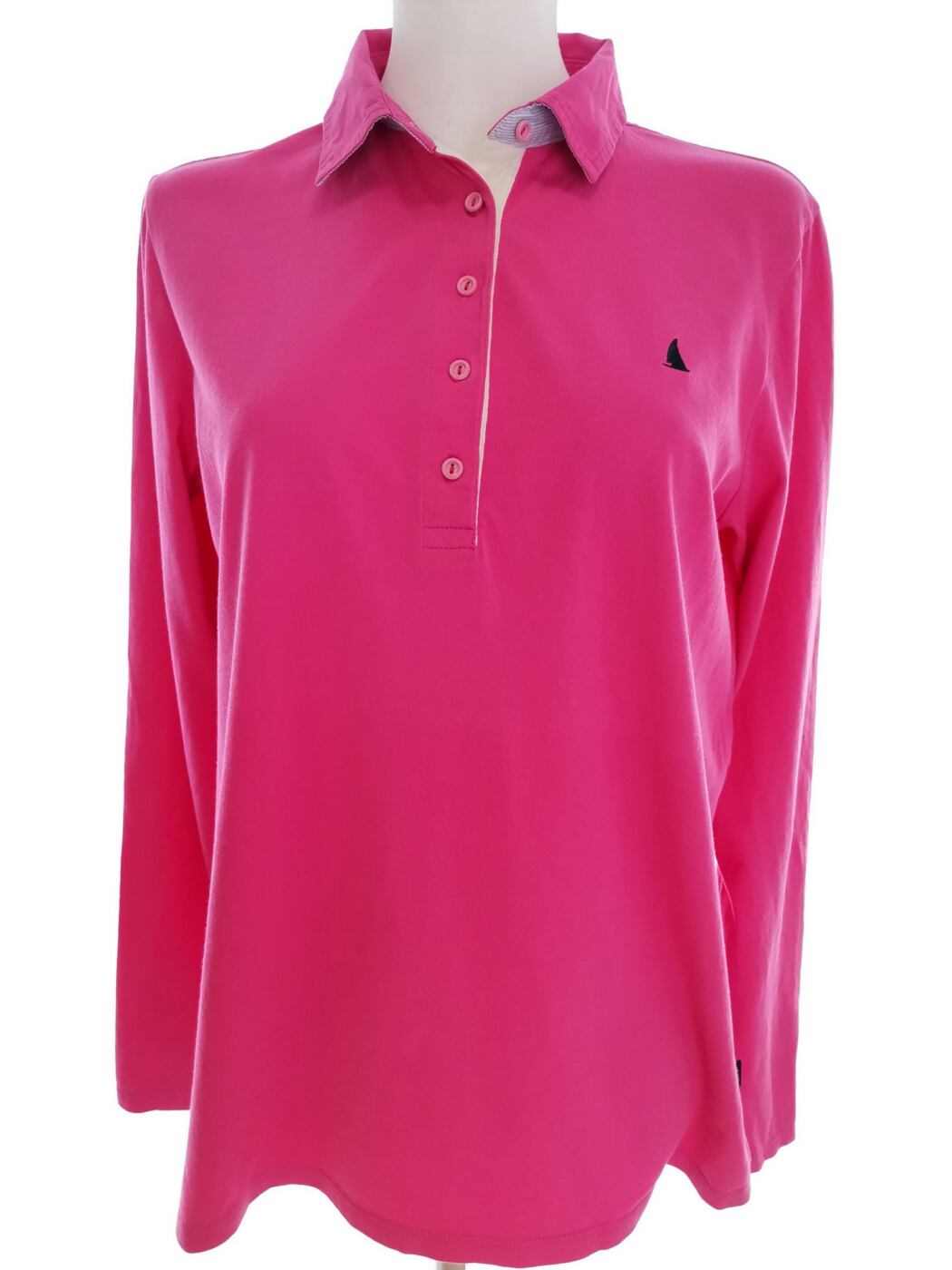 Musto Rozmiar 10 (38) Kolor Różowy Kołnierz Koszulka Polo Długi rękaw Materiał Bawełna 100%