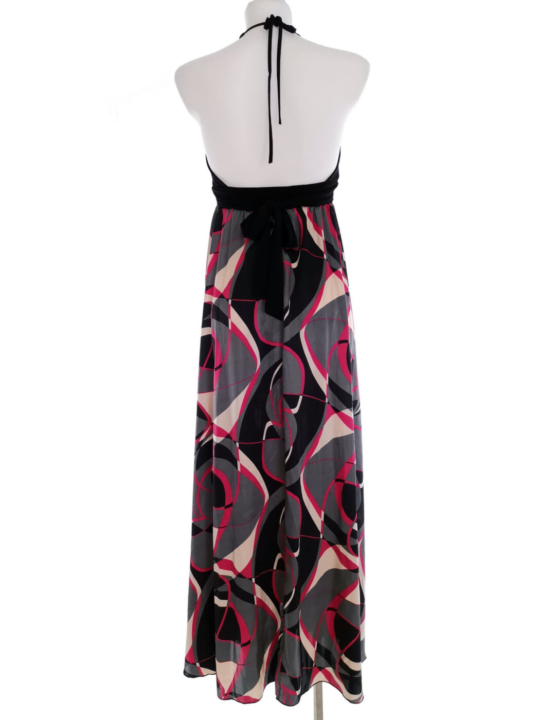 Forever Rozmiar 38/40 Kolor Szary Halter Sukienka Maxi Bezrękawnik Długa Forever Rozmiar 38/40 Kolor Szary Halter Sukienka Maxi Bezrękawnik Długa