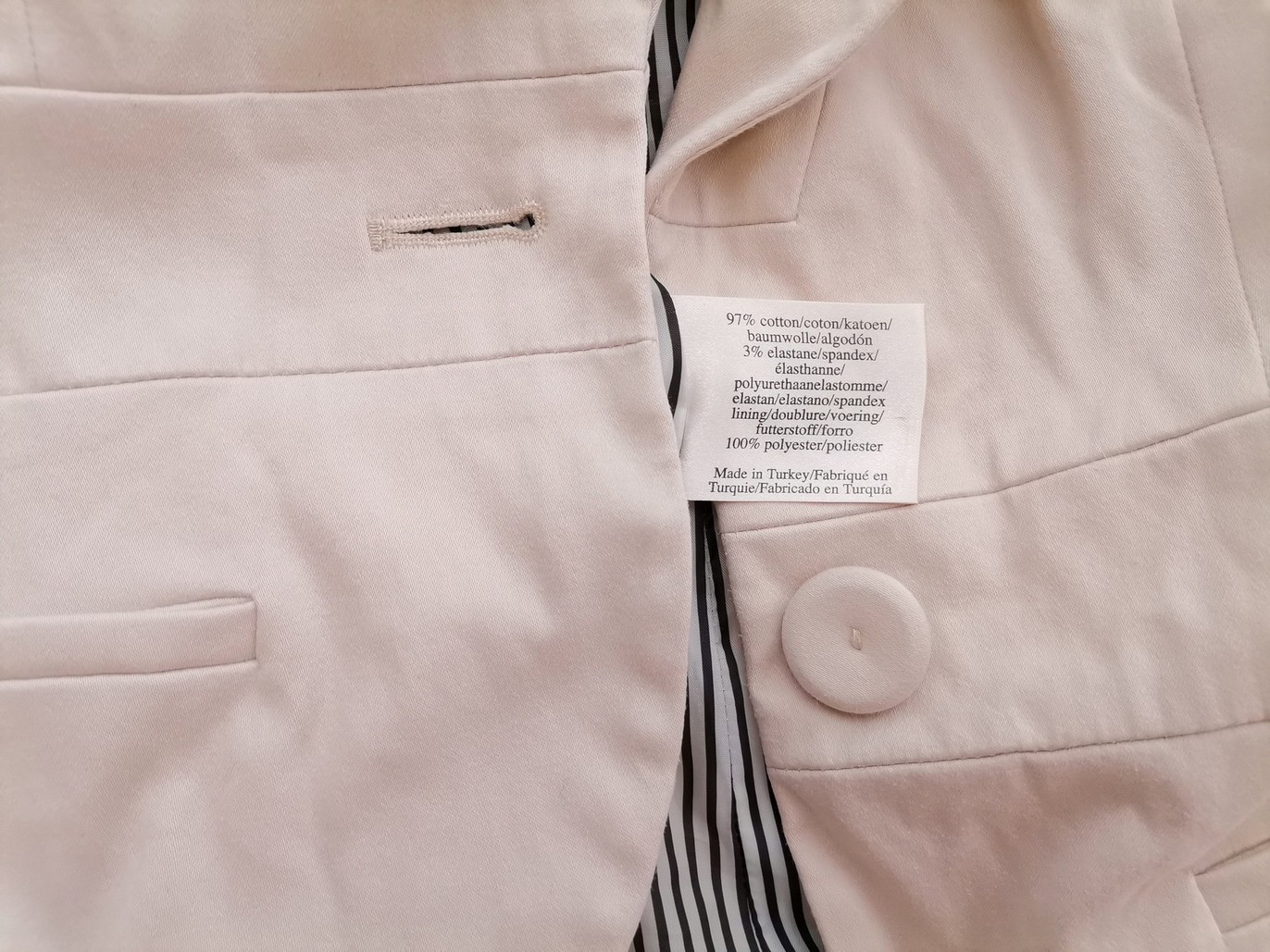 IMG_20210706_122021.jpg Laura ashley Rozmiar 8 (34) Kolor Kremowy Kołnierz Żakiet z zapięciem Rękaw 3/4 Materiał Bawełna