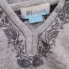 Monsoon Rozmiar S Kolor Szary Split Crew Neck Tunika Bluzka Długi rękaw Materiał Wełna Jagnięca