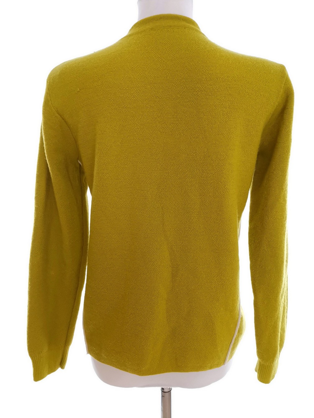 IMG_20210706_131038.jpg Ivo Nikkolo Rozmiar M Kolor Limonkowa Zieleń Crew Neck Sweter Długi rękaw Materiał Wełna 100% Cienka dzianina