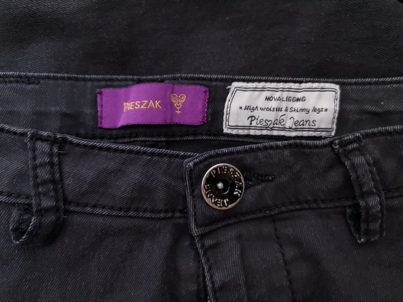 Pieszak Rozmiar 36 Kolor Czarny Spodnie Eleganckie Materiał Bawełna