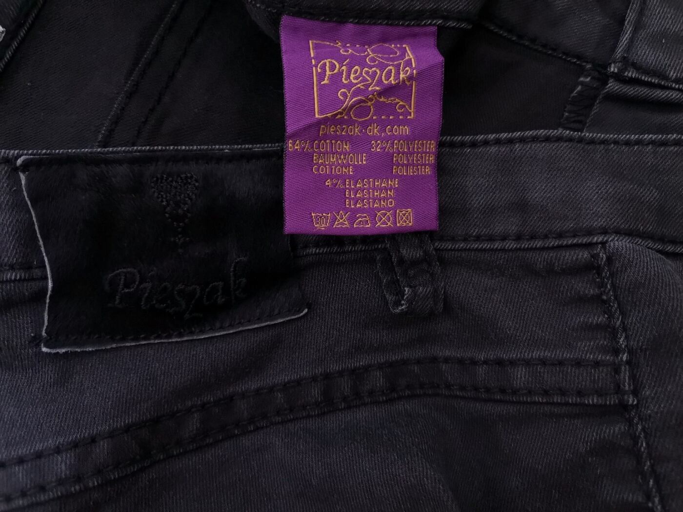 Pieszak Rozmiar 36 Kolor Czarny Spodnie Eleganckie Materiał Bawełna
