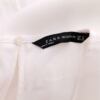 Zara Rozmiar M Kolor Biały Crew Neck Bluzka Krótki rękaw Materiał Wiskoza 100%
