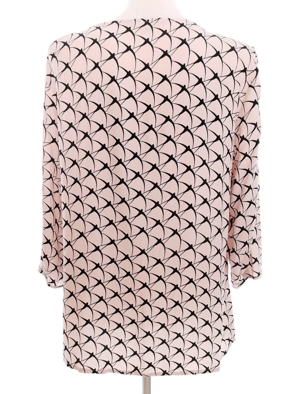 IMG_20210707_120730.jpg Comma Rozmiar 40 Kolor Kremowy Split Crew Neck Bluzka Rękaw 3/4 Materiał Wiskoza 100%