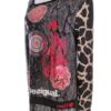 DESIGUAL Rozmiar 38/40 Kolor Czarny Geometryczny W łódkę Tunika Bluzka Długi rękaw