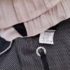 Wearhouse Rozmiar XL Kolor Granatowy Pasy W serek Sukienka A-Line Bezrękawnik Midi Materiał Bawełna