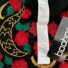Boohoo Rozmiar 6 (34) Kolor Czarny Kwadratowy dekolt Sukienka A-Line Bezrękawnik Do Kolan Materiał Wiskoza 100%