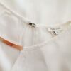 River island Rozmiar 10 (38) Kolor Kremowy Keyhole Crew Neck Bluzka Rękaw 3/4 Materiał Wiskoza
