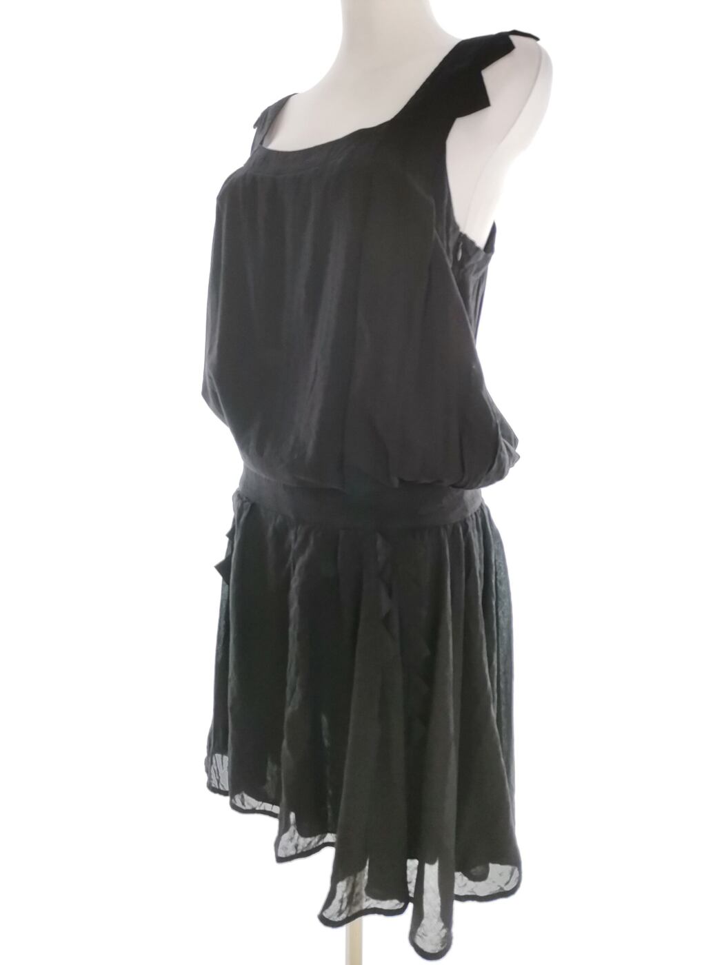 Diesel Rozmiar XS Kolor Czarny Kwadratowy dekolt Sukienka Blouson Bezrękawnik Midi Materiał Bawełna 100% Diesel Rozmiar XS Kolor Czarny Kwadratowy dekolt Sukienka Blouson Bezrękawnik Midi Materiał Bawełna 100%