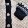 Vintage Rozmiar L Kolor Granatowy Męski Sweter Rozpinany Długi rękaw