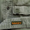 Timberland Rozmiar M Kolor Khaki Kołnierz Męska Koszula Casual Długi rękaw Materiał Bawełna 100%