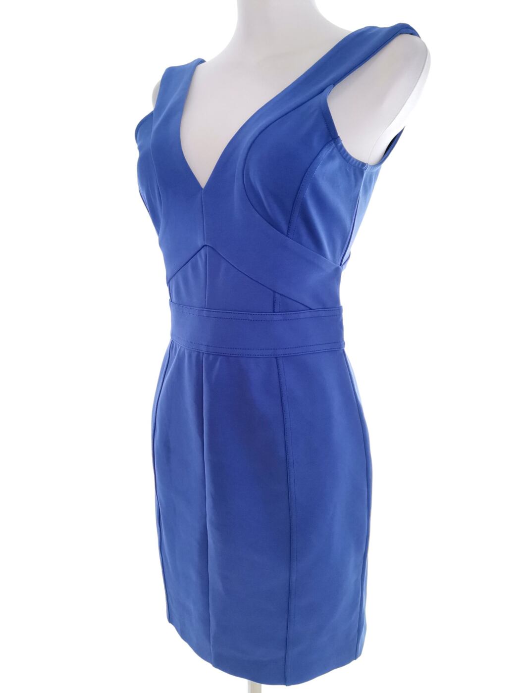 Ted Baker Rozmiar 1 (36) Kolor Niebieski W serek Sukienka Ołówkowa Bezrękawnik Do Kolan Materiał Bawełna Ted Baker Rozmiar 1 (36) Kolor Niebieski W serek Sukienka Ołówkowa Bezrękawnik Do Kolan Materiał Bawełna