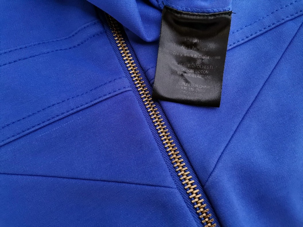 Ted Baker Rozmiar 1 (36) Kolor Niebieski W serek Sukienka Ołówkowa Bezrękawnik Do Kolan Materiał Bawełna Ted Baker Rozmiar 1 (36) Kolor Niebieski W serek Sukienka Ołówkowa Bezrękawnik Do Kolan Materiał Bawełna