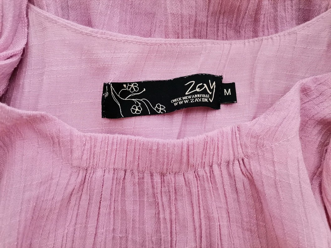 Zay Rozmiar M Kolor Różowy Kwadratowy dekolt Sukienka Mini Bezrękawnik Krótka Zay Rozmiar M Kolor Różowy Kwadratowy dekolt Sukienka Mini Bezrękawnik Krótka