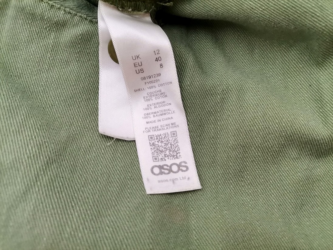 IMG_20210712_101138.jpg ASOS Rozmiar 12 (40) Kolor Zielony Spodnie Casual Materiał Bawełna 100%