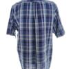 Pierre Cardin Rozmiar XL Kolor Niebieski Krata Kołnierz Męska Koszula Casual Krótki rękaw Materiał Len