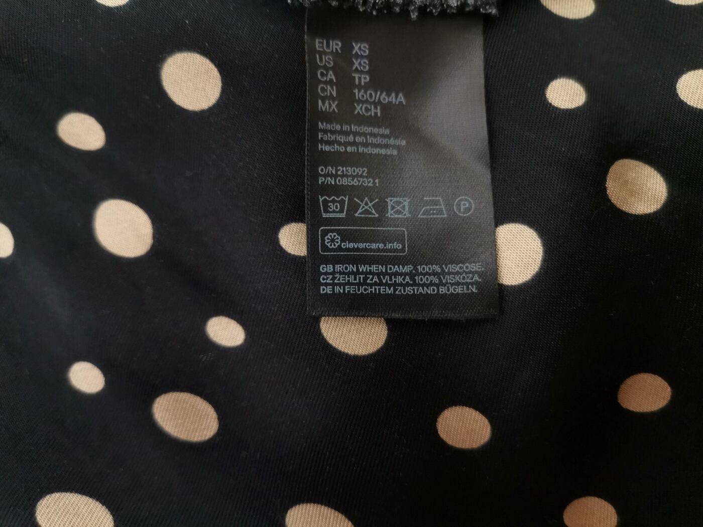 IMG_20210712_103555.jpg H&m Rozmiar XS Kolor Czarny Grochy Spódnica Maxi Długa Materiał Wiskoza 100%
