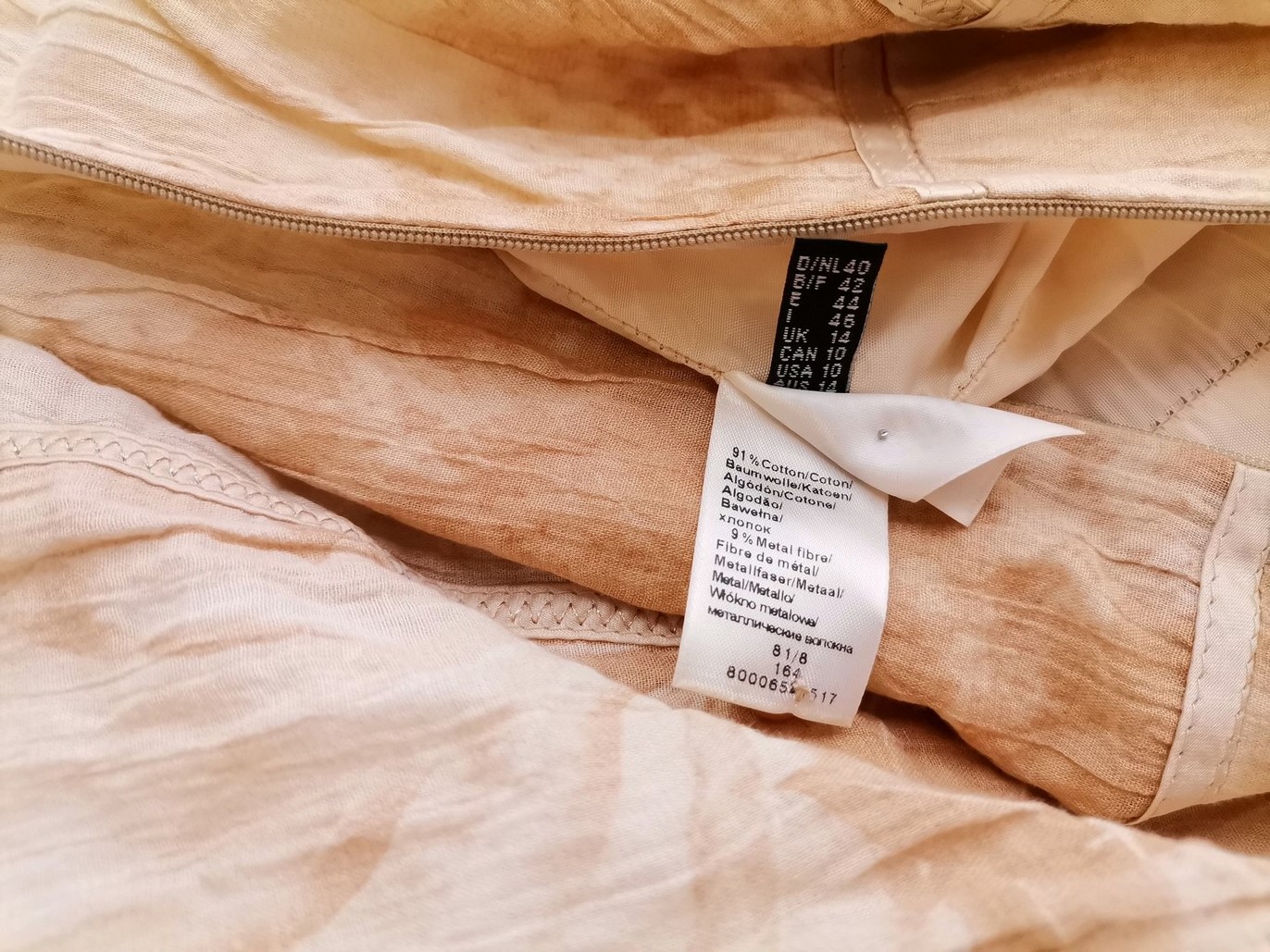 Apanage Rozmiar 40 Kolor Beżowy Kwadratowy dekolt Sukienka Prostokątna Bezrękawnik Midi Materiał Bawełna Apanage Rozmiar 40 Kolor Beżowy Kwadratowy dekolt Sukienka Prostokątna Bezrękawnik Midi Materiał Bawełna