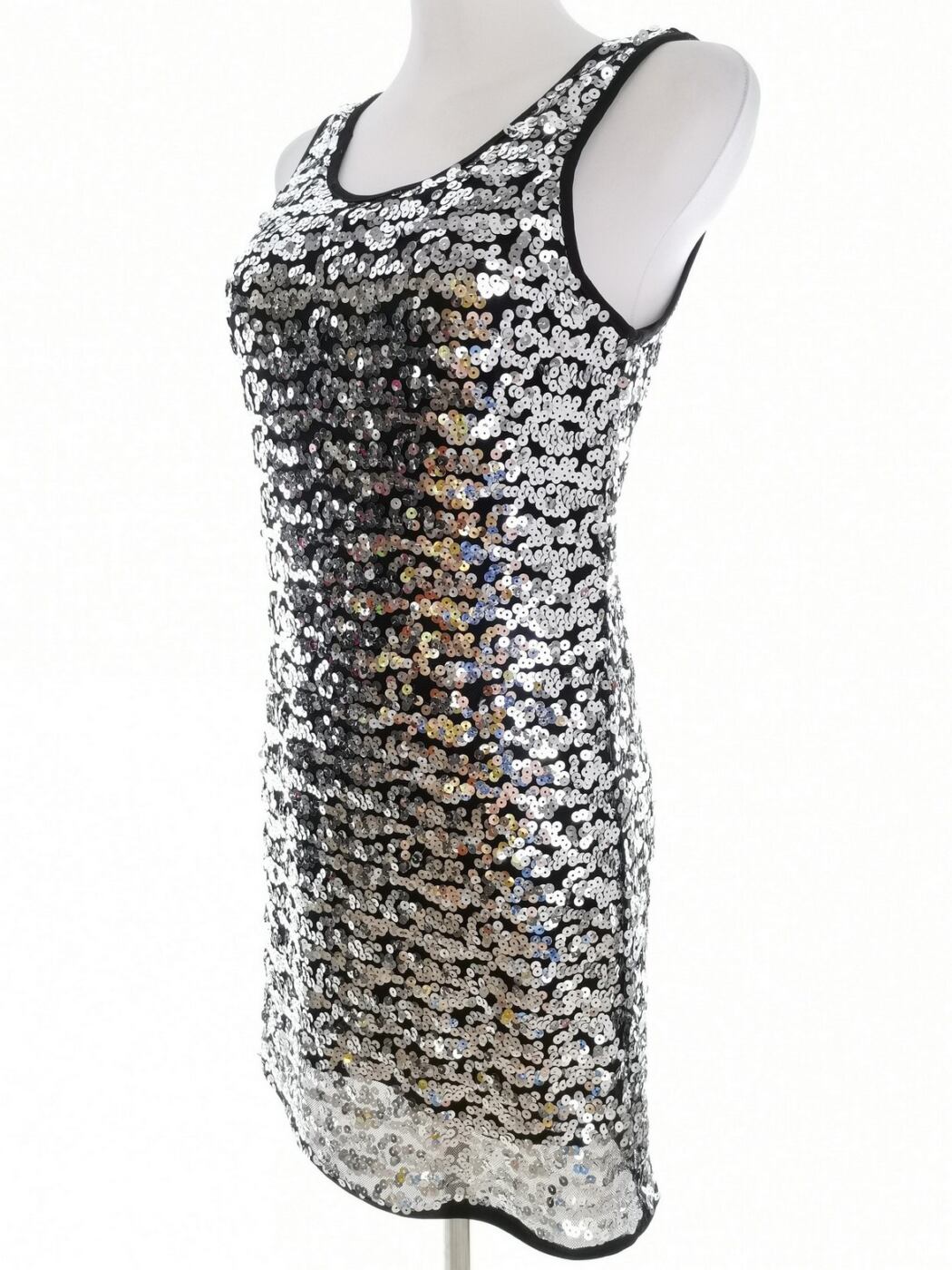 Romeo Juliet Couture Rozmiar M Kolor Czarny Okrągły dekolt Sukienka Bodycon Bezrękawnik Do Kolan Romeo Juliet Couture Rozmiar M Kolor Czarny Okrągły dekolt Sukienka Bodycon Bezrękawnik Do Kolan