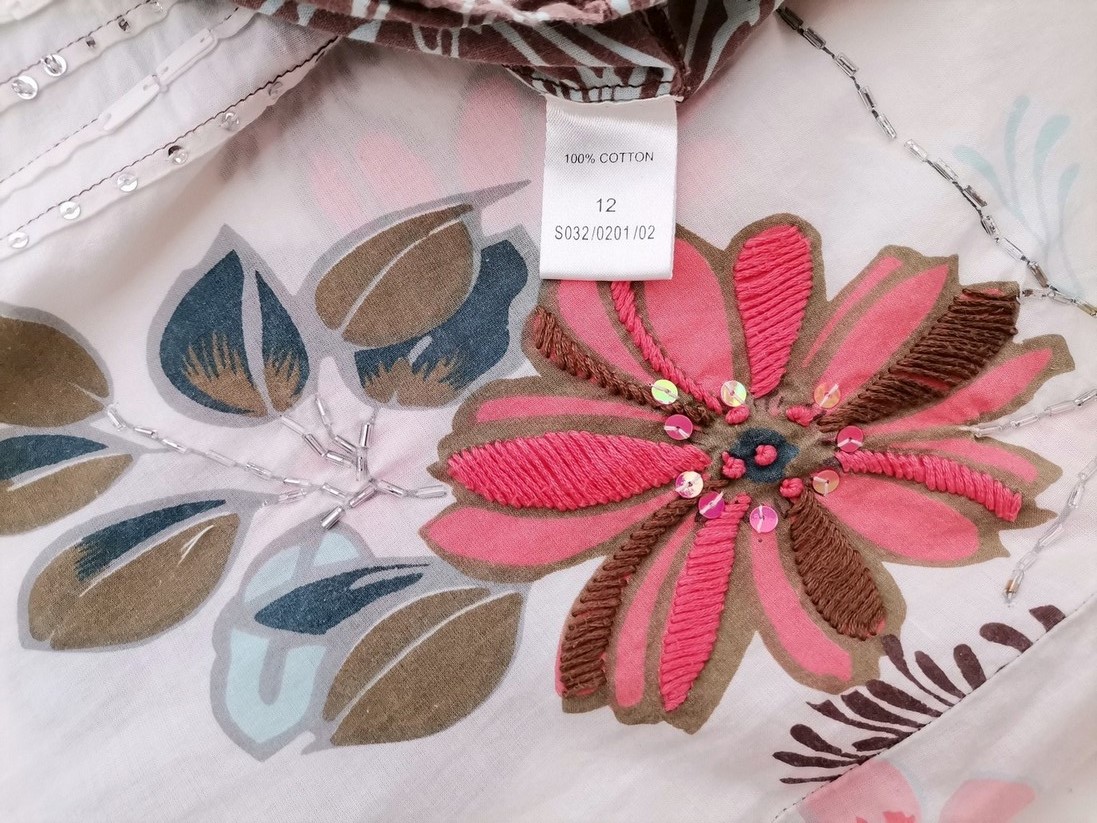 Select Rozmiar 12 (40) Kolor Biały Dekolt U Tunika Popover Bluzka Krótki rękaw Materiał Bawełna 100% Select Rozmiar 12 (40) Kolor Biały Dekolt U Tunika Popover Bluzka Krótki rękaw Materiał Bawełna 100%