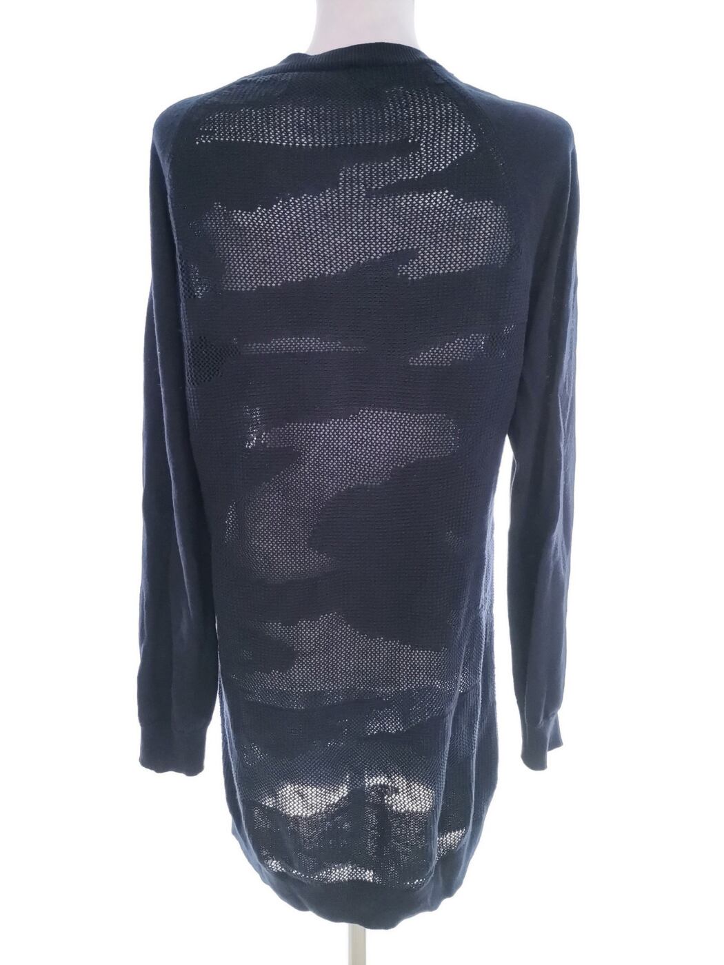 All SAINTS Rozmiar 12 (40) Kolor Granatowy Crew Neck Tunika Bluzka Długi rękaw Materiał Len All SAINTS Rozmiar 12 (40) Kolor Granatowy Crew Neck Tunika Bluzka Długi rękaw Materiał Len