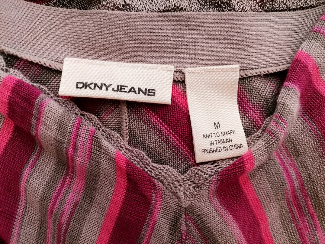 Dkny Jeans Rozmiar M Kolor Beżowy Pasy Dekolt Serce Tunika Bluzka Dzianina Krótki rękaw Materiał Rayon Dkny Jeans Rozmiar M Kolor Beżowy Pasy Dekolt Serce Tunika Bluzka Dzianina Krótki rękaw Materiał Rayon